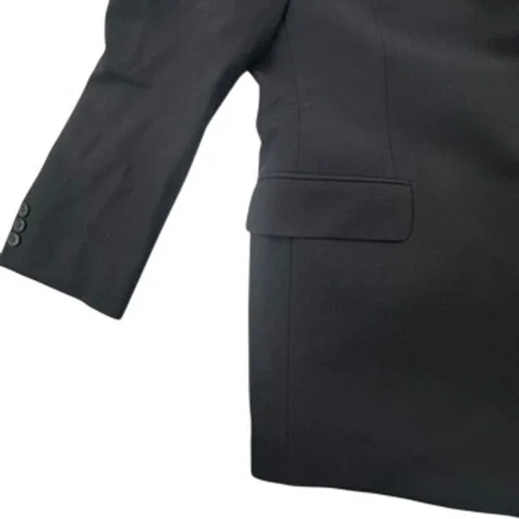 Brooks Mens 50L Blazer Jacket Suit Sport Coat Navy Blue Stretch Three Button - Picture 11 of 16
